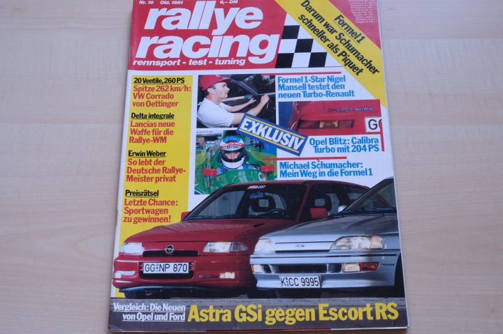 Deckblatt Rallye Racing (10/1991)